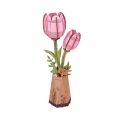 Drewniany kwiat - Tulipan