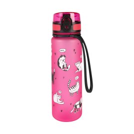 Butelka tritanowa 500 ml - kotki róż