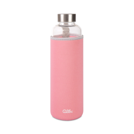 Butelka szklana z neoprenową różową osłoną 720 ml