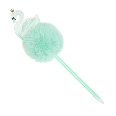 Pastel kolekce_Propiska s bambulí labuť                    