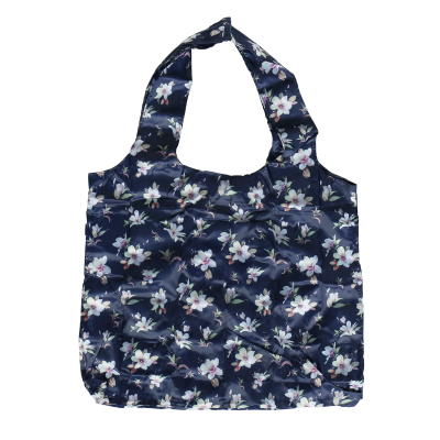 NO_Skládací taška do kabelky_modrá květina                    