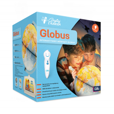                             Globus + Mówiące pióro Albik                        