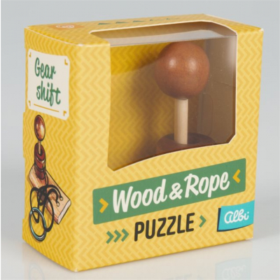 Wood &amp; Rope puzzle - Gear shift                    