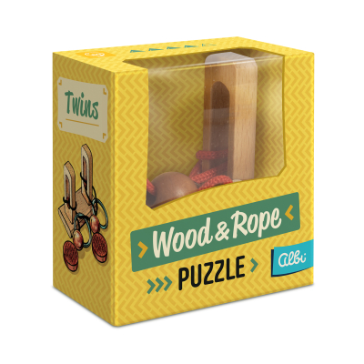 Wood &amp; Rope puzzle - Twins                    