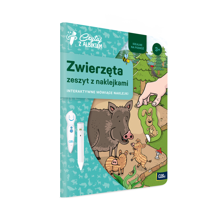 Zeszyt z naklejkami: Zwierzęta  3+                    