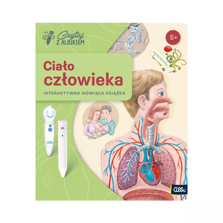                             Pakiet Książka Ciało człowieka + Pióro Albik 2.0                        