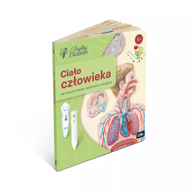                             Pakiet Książka Ciało człowieka + Pióro Albik 2.0                        