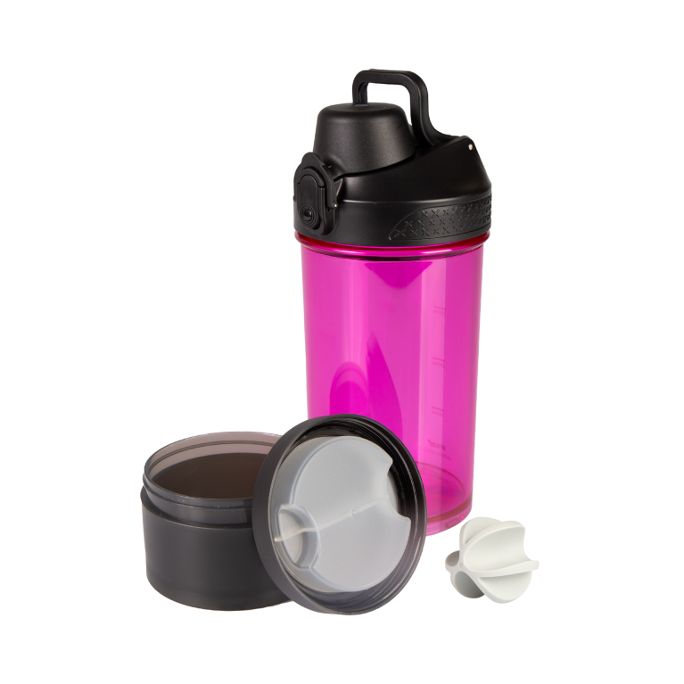                             Shaker tritanowy 530 ml różowy                        