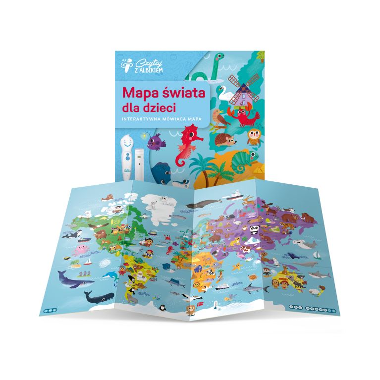                             Mapa świata dla dzieci 4+                        