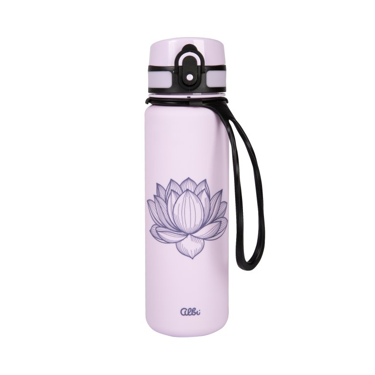 Láhev pastelová fialová_lotos_500 ml                    