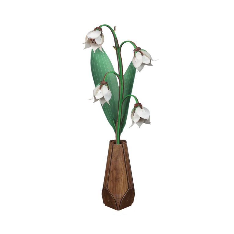 Drewniany model kwiat – Konwalie                    